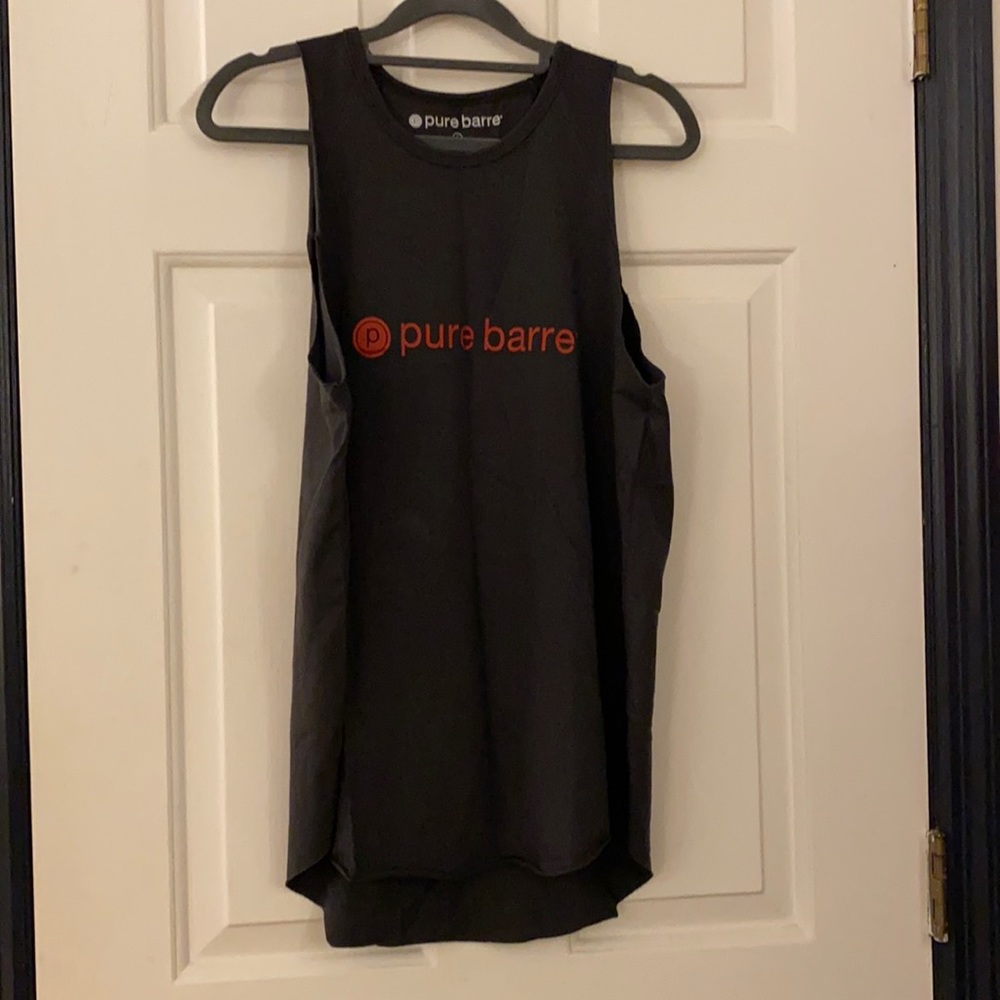 Pure Barre Black and Red Branded Tank